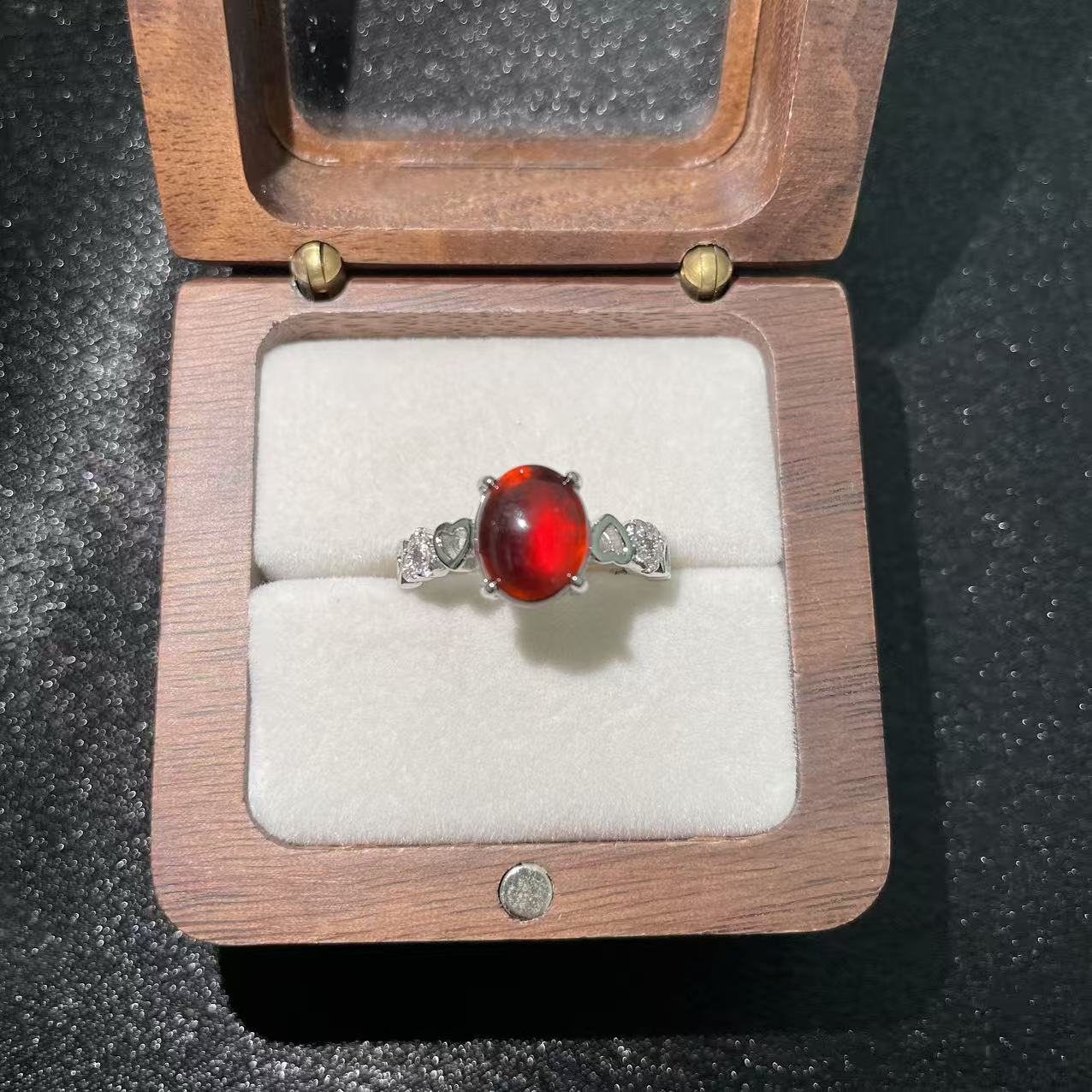 (B35)天然石指輪