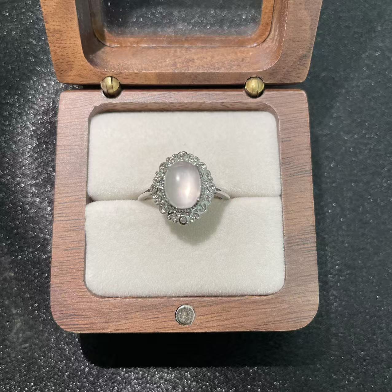 (B38)天然石指輪