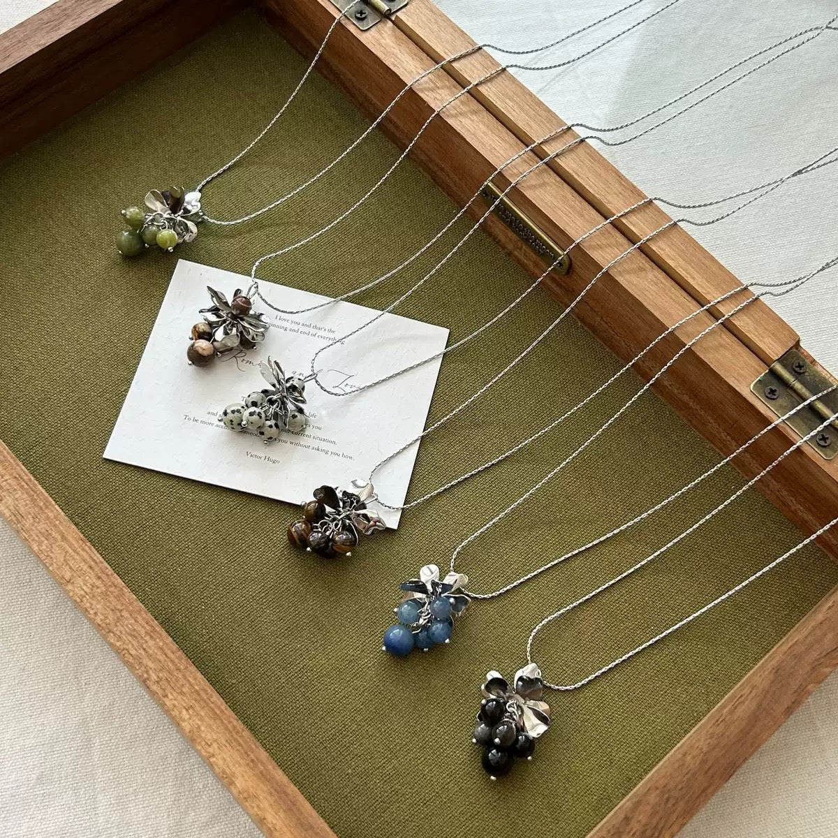 (C37)天然石ネックレス