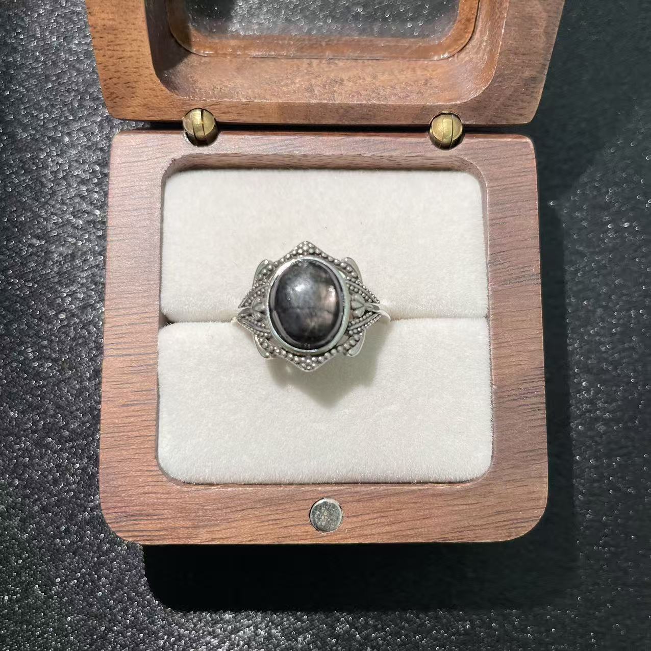 (B36)天然石指輪