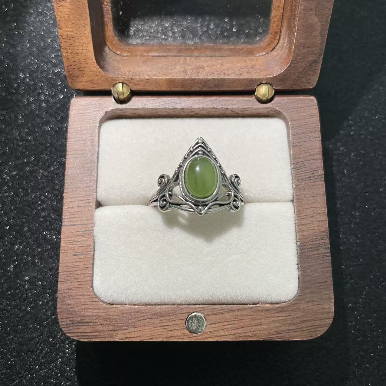 (B37)天然石指輪