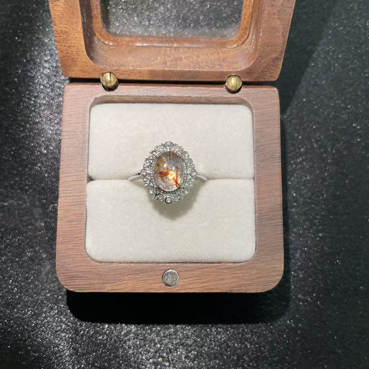 (B41)天然石指輪