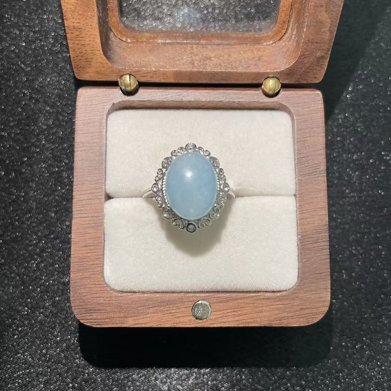 (B34)天然石指輪