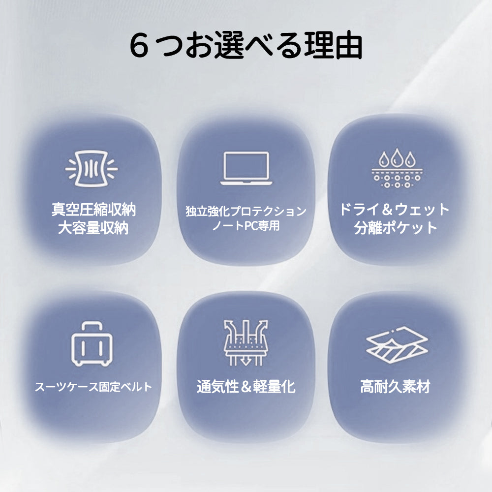 YOSHIFUKU リュック トラベル リュックサック ビジネスリュック 真空圧縮