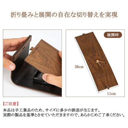 YOSHIFUKU 置き時計 木目調 電池式時計 置時計木製