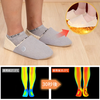 YOSHIFUKU 足温器 電熱 電気スリッパ 電熱 室内靴 スリッパ