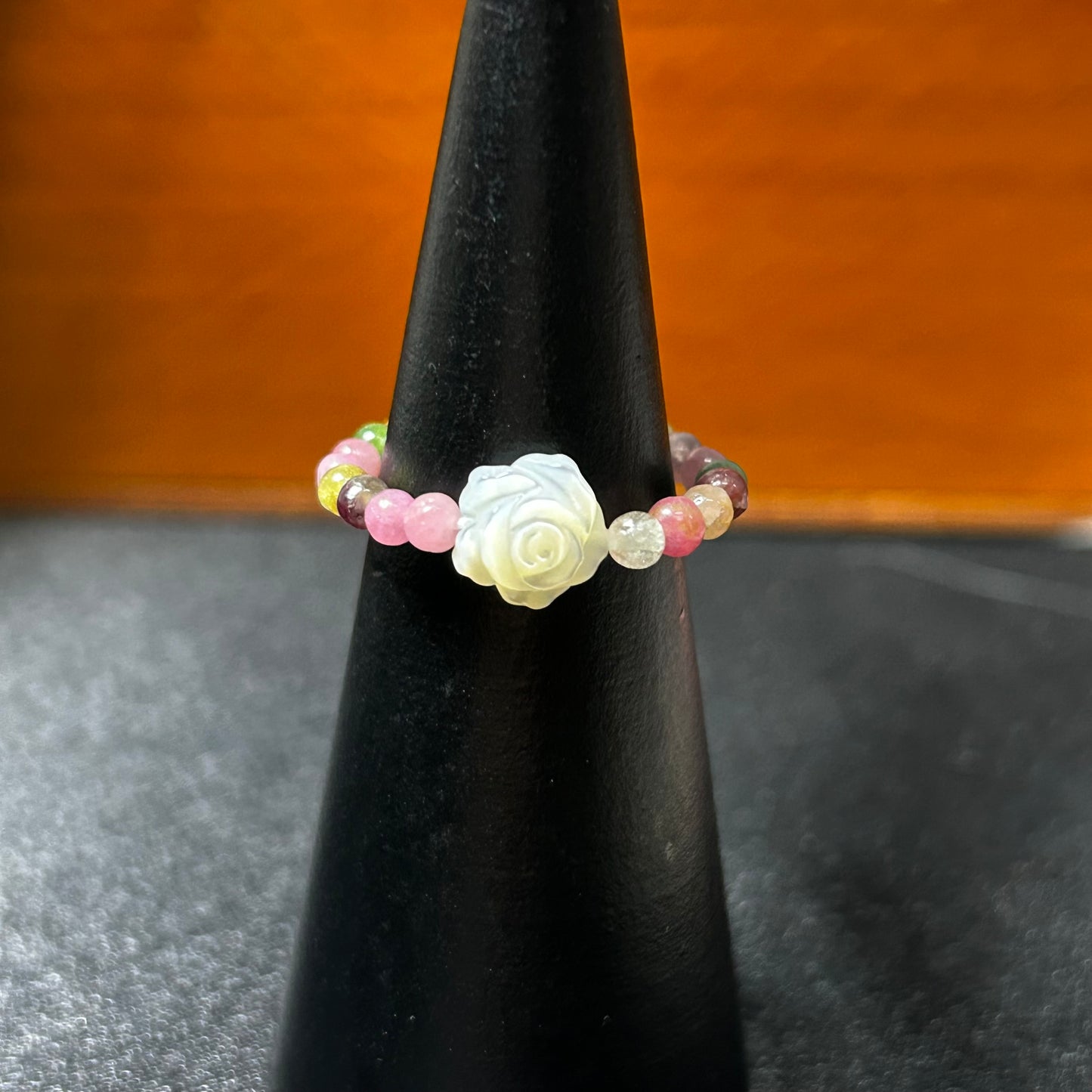 (B10)天然石指輪