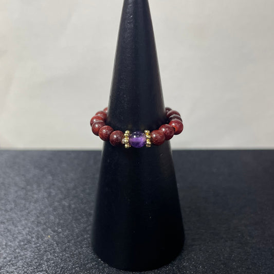 (B08)天然石指輪