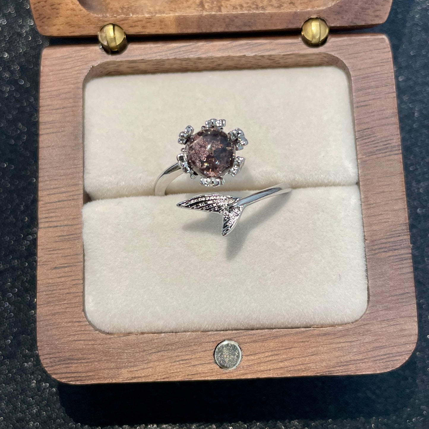 (B27)天然石指輪