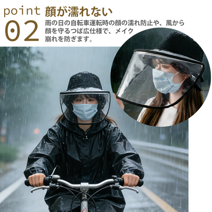 YOSHIFUKU レインクリアバイザー 透明