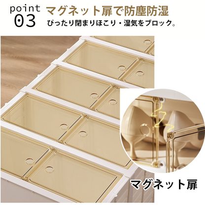 YOSHIFUKU シューズラック 折りたたみ 組立簡単