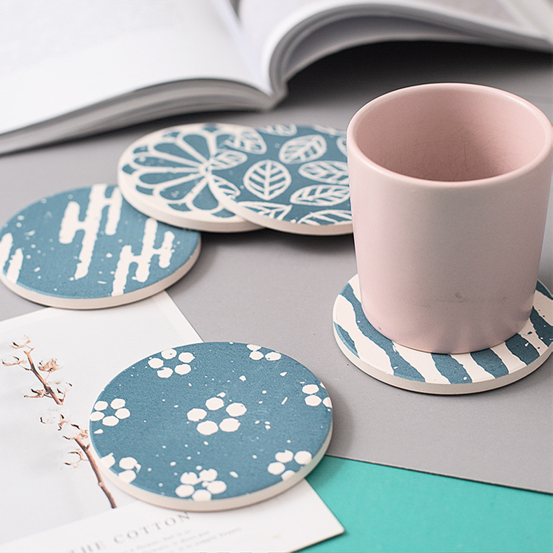 ＼選べる10タイプ／YOSHIFUKU コースター 吸水 珪藻土 和風 珪藻土コースター